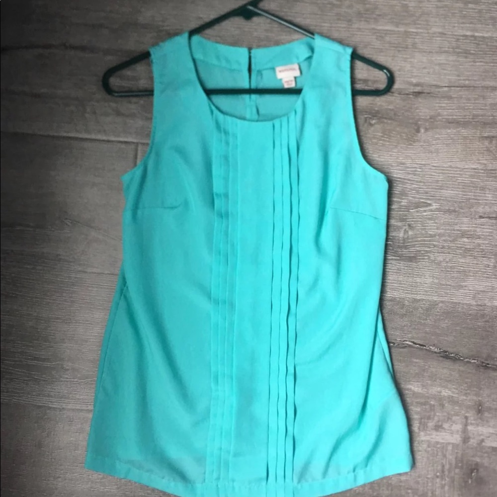 Teal dress blouse